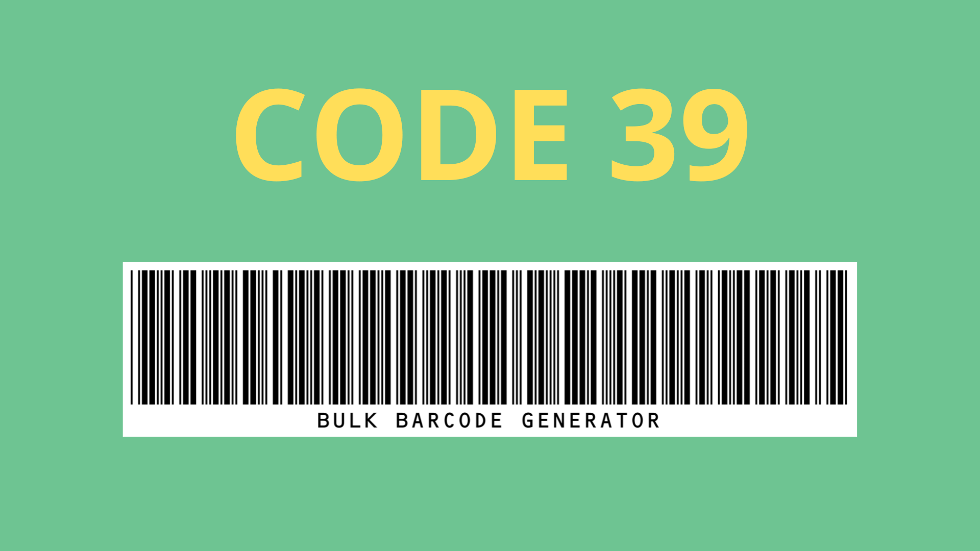 Comprehensive Guide to CODE 39 Barcode