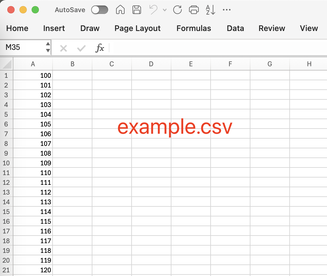 You can also upload data directly from Excel, or CSV files.