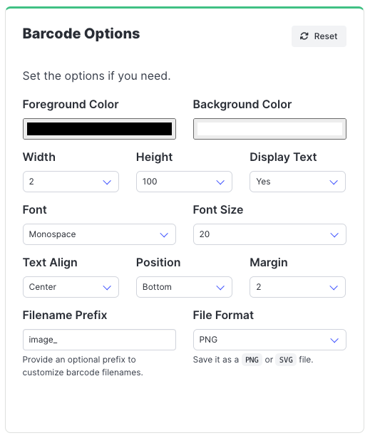 Customize Your Barcodes